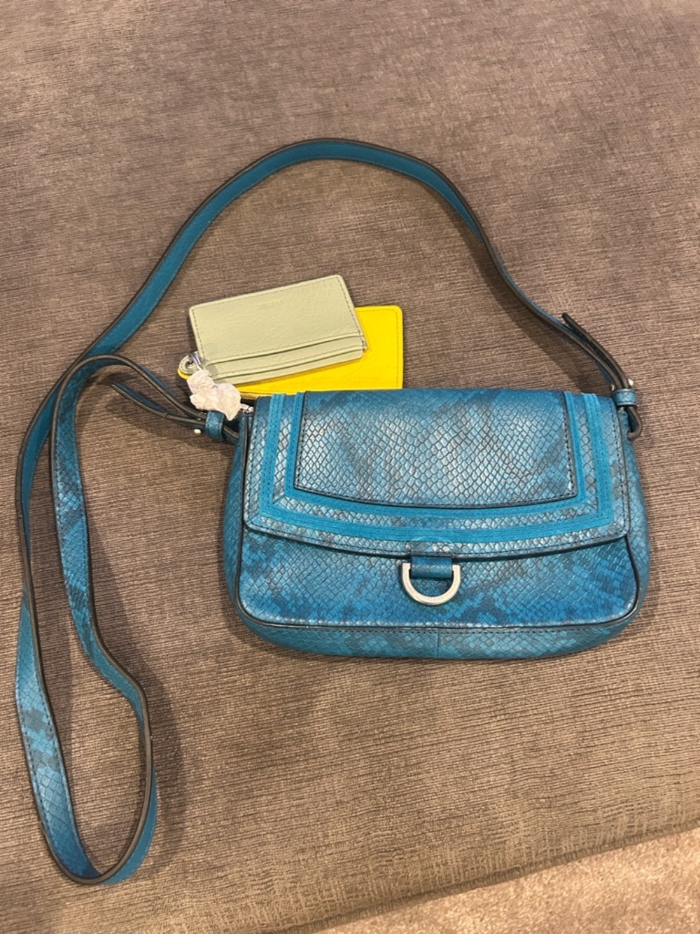 Fossil Millie Mini Bag. Color -Lagoon. New! - Picture 4 of 6